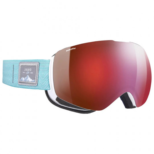 Masque de ski femme SHADOW blanc-bleu CAT 0-4 REACTIV Julbo