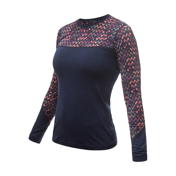 Tee-shirt femme laine Mérinos W'S MERINO IMPRESS LS origami SENSOR