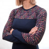 Tee-shirt femme laine Mérinos W'S MERINO IMPRESS LS origami SENSOR
