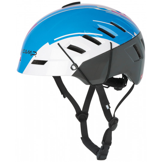 Casque ski de rando double norme VOYAGER blanc-bleu-rose CAMP
