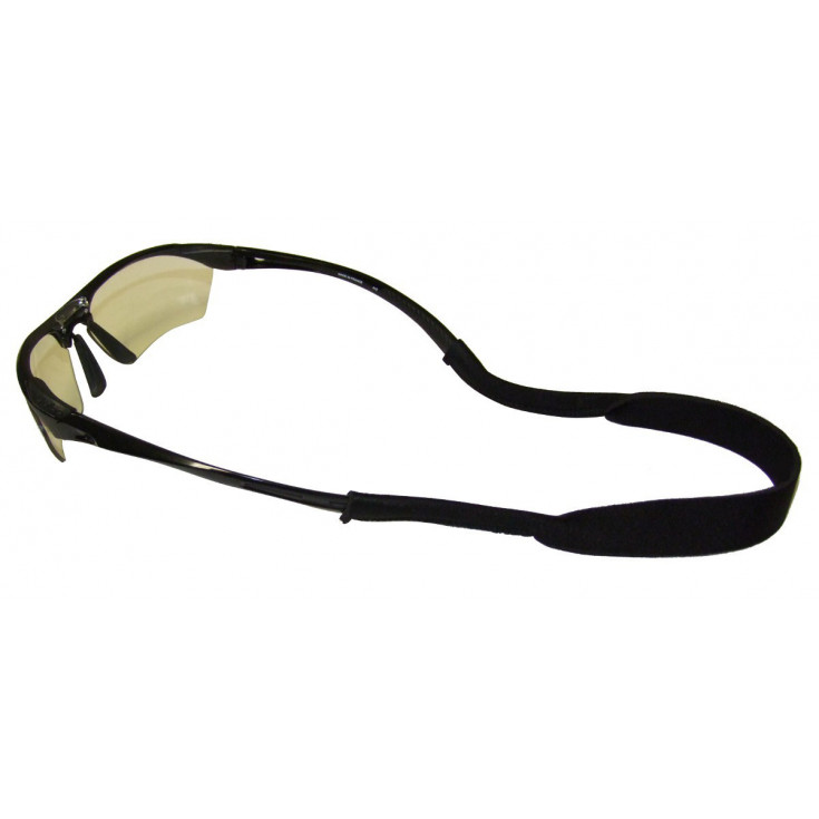 TRIXES Cordon lunettes attache en néoprène extensible sport noir