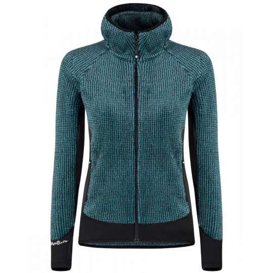 Polaire à capuche femme REMIX FLEECE JACKET WOMAN 28 care-blue Montura