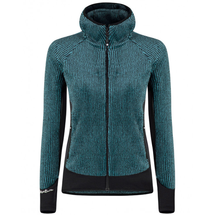 Polaire à capuche femme REMIX FLEECE JACKET WOMAN 28 care-blue Montura