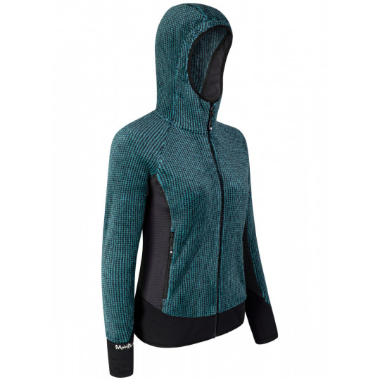 Polaire à capuche femme REMIX FLEECE JACKET WOMAN 28 care-blue Montura