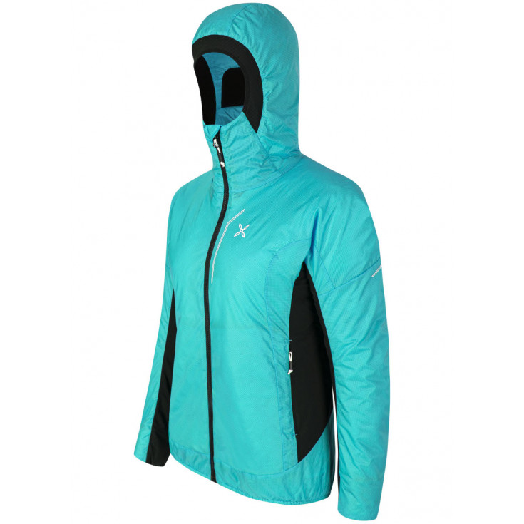 Doudoune à capuche femme synthétique EIGER JACKET WOMAN 28 care-blue Montura