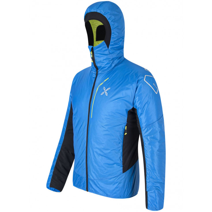 Doudoune à capuche EIGER JACKET bleu celeste-lime Montura