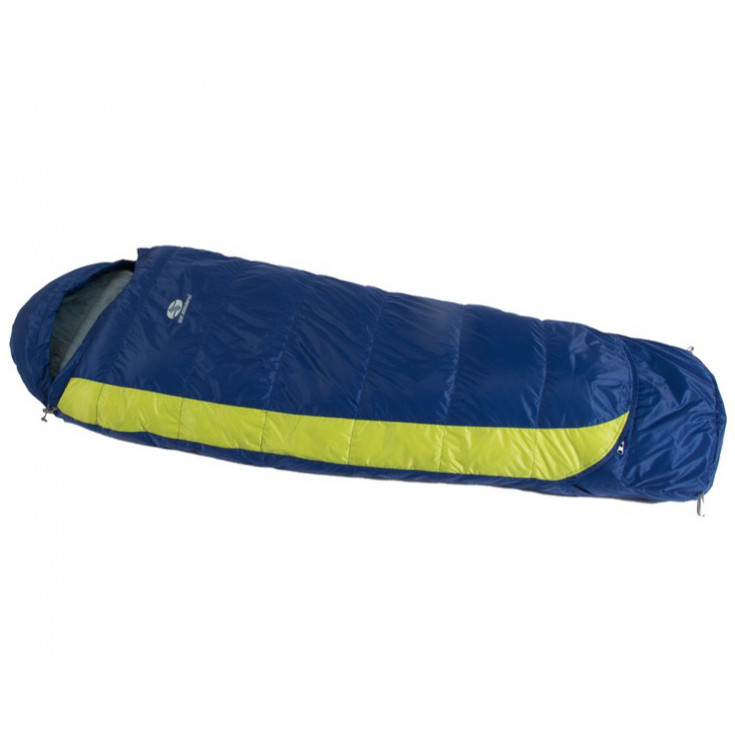 Sac de couchage enfant duvet plume KIKI DOWN 125-145cm +7°C/+3°C navy-lime SirJoseph 2024