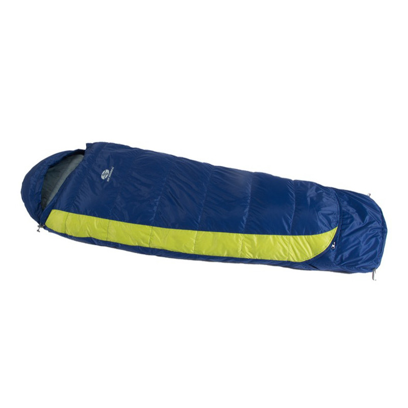 Sac de couchage enfant KIKI DOWN 125-145cm +7°C/+3°C navy-lime SirJoseph  2023 - Montania Sport