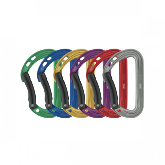 Lot de 6 mousquetons escalade SPIRIT courbe Petzl 2023