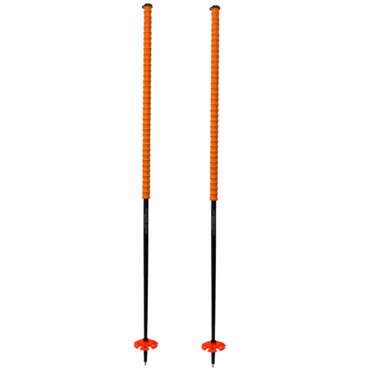 Les Bâtons d'Alain monobrin LBA mandarine-orange Alain DESEZ Chamonix (la paire)