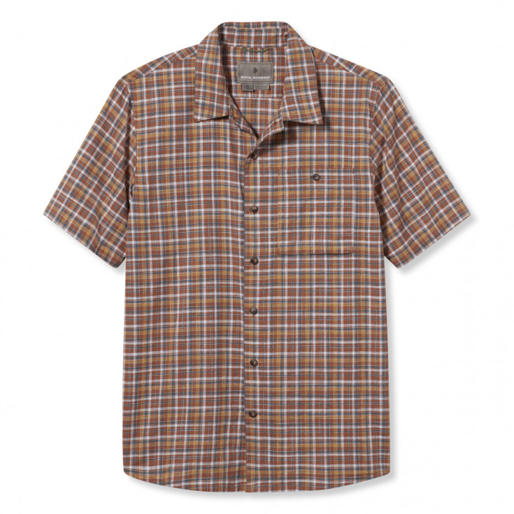 Chemise coton biologique REDWOOD PLAID baked-clay ROYAL ROBBINS