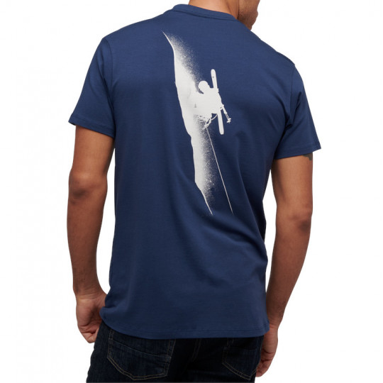 Tee-Shirt coton biologique SKI MOUNTAINEERING TEE bleu Black Diamond 2023