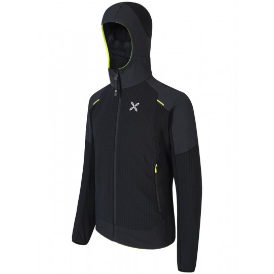 Veste Softshell homme WIND REVOLUTION HOODY JACKET 9070F noir-jaune Montura