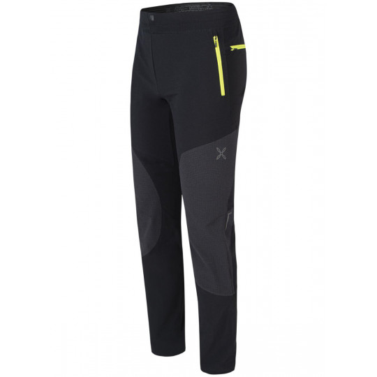 Pantalon Softshell homme VERTIGO TEKNO PANTS 9047 noir-lime Montura