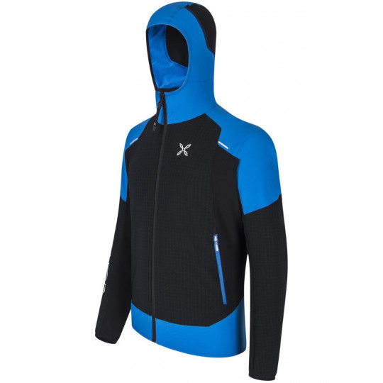 Veste Softshell homme WIND REVOLUTION HOODY JACKET 9026 noir-bleu Montura