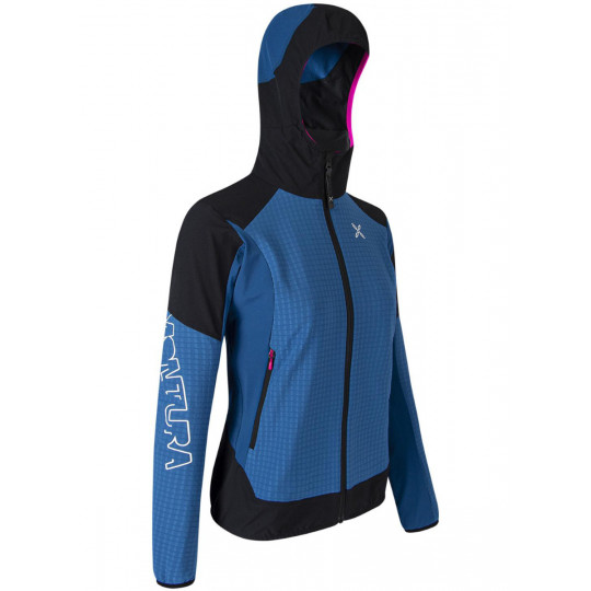 Veste Softshell femme WIND REVOLUTION HOODY JACKET WOMAN 87 deep-blue Montura