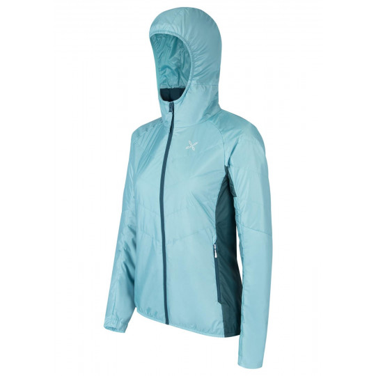 Doudoune à capuche femme synthétique FARAWAY JACKET WOMAN ice-blue baltic Montura