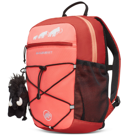 Sac à dos enfant FIRST ZIP 8L saumon avec peluche Mammut