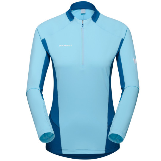 Tee-shirt manches longues femme AENERGY FL 1/2 ZIP WOMEN cool-blue Mammut