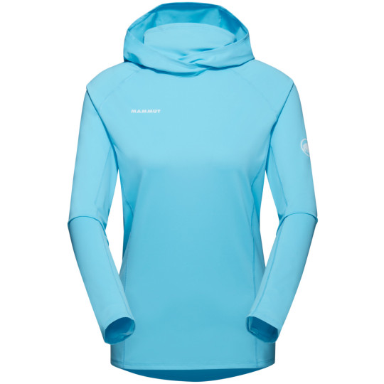 Tee-shirt manches longues à capuche femme SELUN FL SUN HOODY WOMEN cool-blue Mammut