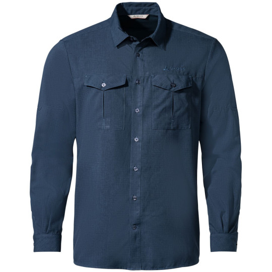 Chemise respirante manches longues homme ROSEMOOR LS SHIRT II dark-sea Vaude