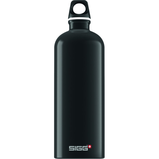 Bouteille Aluminium TRAVELLER 1L noir Sigg