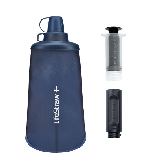 Filtre à eau-gourde souple FLEX BASIC 650ml bleu Lifestraw