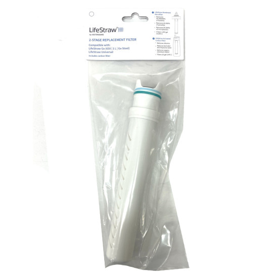 Filtre de remplacement GO 2 (fibre+charbon) Lifestraw
