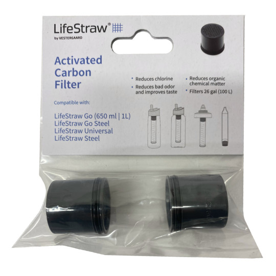 Charbons actifs de remplacement pour GO 2 et UNIVERSAL (pack 2 unités) Lifestraw