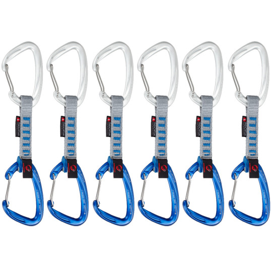 Lot de 6 dégaines escalade CRAG WIRE 6 PACK silver-ultramarine Mammut