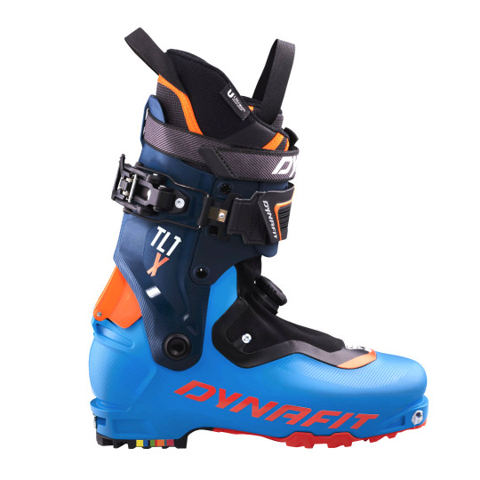 Chaussure ski de rando TLT X EXTRA WIDE 107mm bleu- orange Dynafit 2024