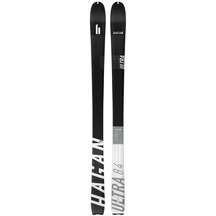 Ski de rando léger ULTRA 84 CARBON noir-blanc Hagan 2024