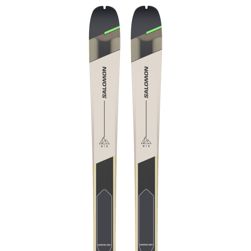 Ski de rando leger MTN 86 CARBON beige vert Salomon 2025 Montania Sport