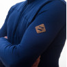 Sweatshirt 1/4 zip homme laine Mérinos M'S MERINO EXTREME LS ZIP deep-blue SENSOR