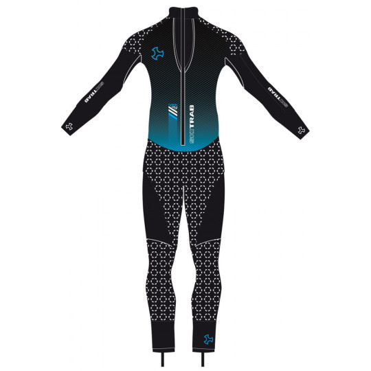 Combinaison Ski Alpinisme Homme GARA AERO TRACKSUIT noir-bleu SkiTrab