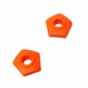 Les Bâtons d'Alain monobrin LBA mandarine-orange Alain DESEZ Chamonix (la paire)
