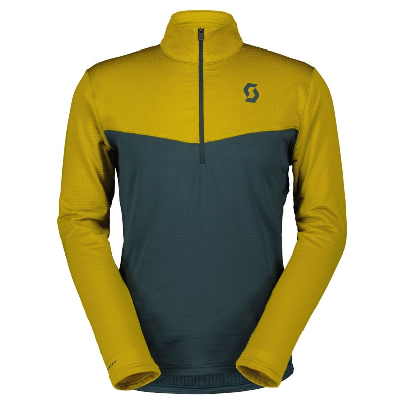 Polaire 1 4 zip homme M s Defined LIGHT PULLOVER savanna green