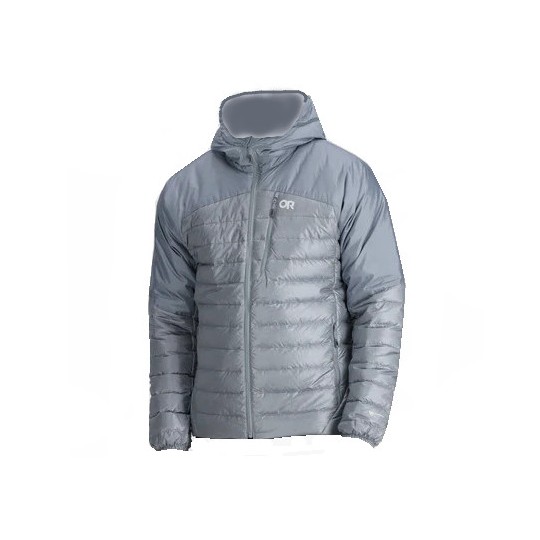 Doudoune à capuche homme HELIUM DOWN HOODIE slate Outdoor Research
