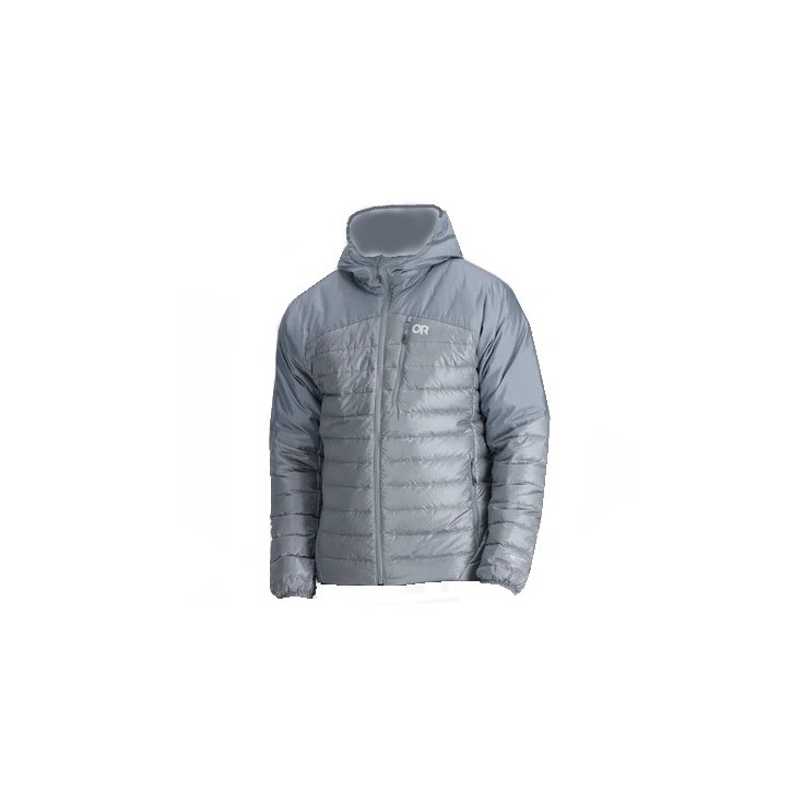 Doudoune à capuche homme HELIUM DOWN HOODIE slate Outdoor Research