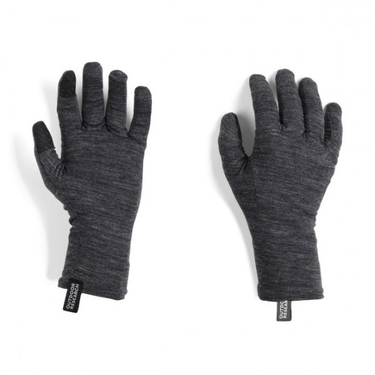 Sous-gant unisexe laine Mérino 150 tactile SENSOR LINERS gris-chiné Outdoor Research