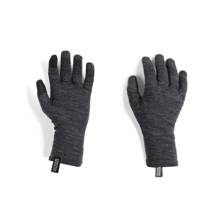 Sous-gants laine Mérino 150 tactile SENSOR LINERS gris-chiné Outdoor  Research - Montania Sport