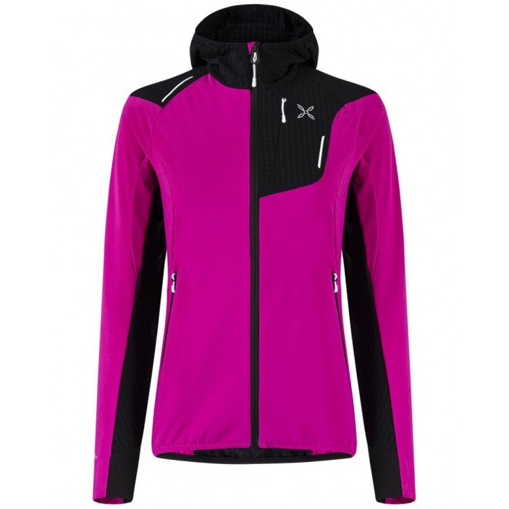 Veste Softshell à capuche femme SKI STYLE 2 JACKET WOMAN 07 noir-fuschia Montura