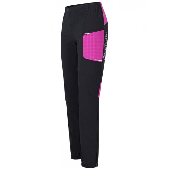 Pantalon Softshell femme SKI STYLE PANTS Woman 9007 noir-fuschia Montura