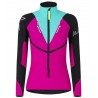 Veste ski alpinisme femme SLICK MAGLIA 0728 fuschia-care blue Montura