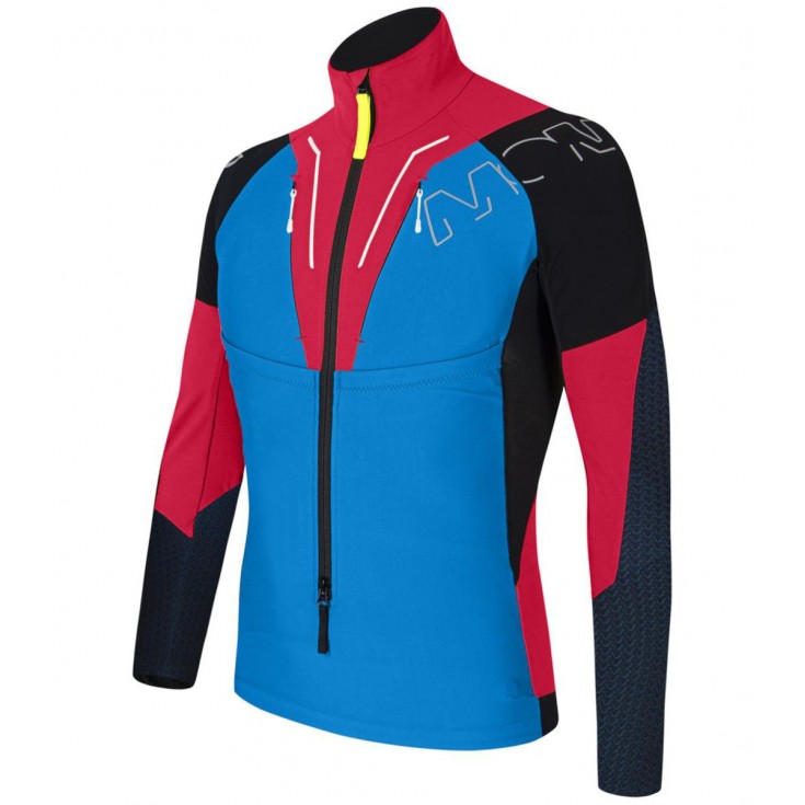 Veste ski alpinisme SLICK MAGLIA 2618 bleu-rouge Montura