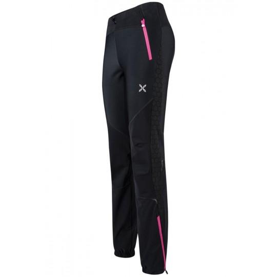 Pantalon Softshell femme EVOQUE 2 PANTS Woman 9007 noir-fuschia Montura