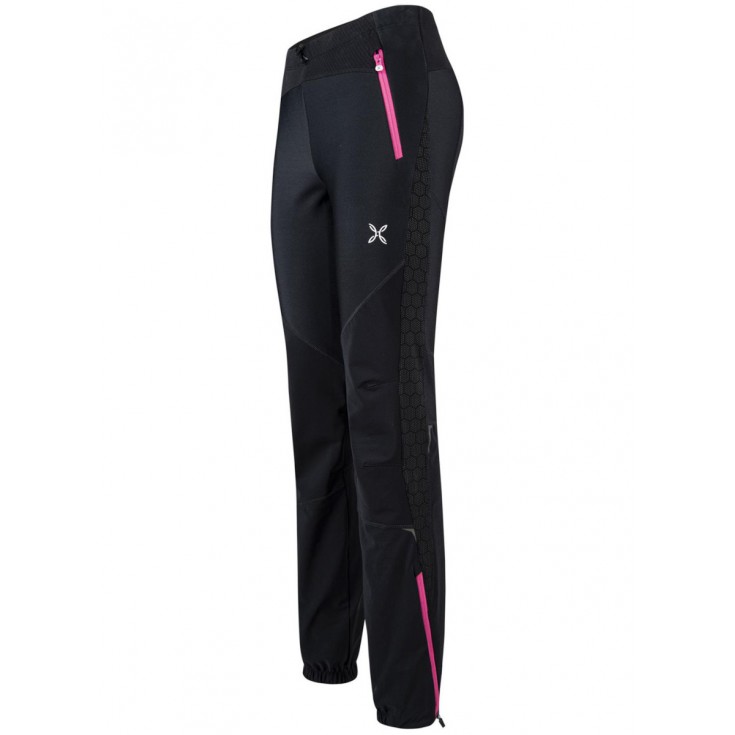 Pantalon Softshell femme EVOQUE 2 PANTS Woman 9007 noir-fuschia Montura