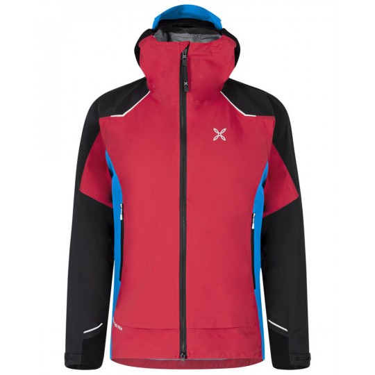 Veste GORE-TEX ACTIVE homme TRIBUTE JACKET 1826 rouge-bleu Montura