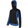 Veste Softshell femme PREMIUM WIND HOODY JACKET WOMAN 90287 noir-bleu Montura