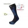 Chaussettes ski chaudes Primaloft T3+ BIOWARMER SKI noir-bleu LORPEN